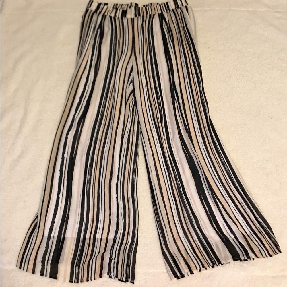Cato Women’s Palazzo Pants 18/20 Striped EUC